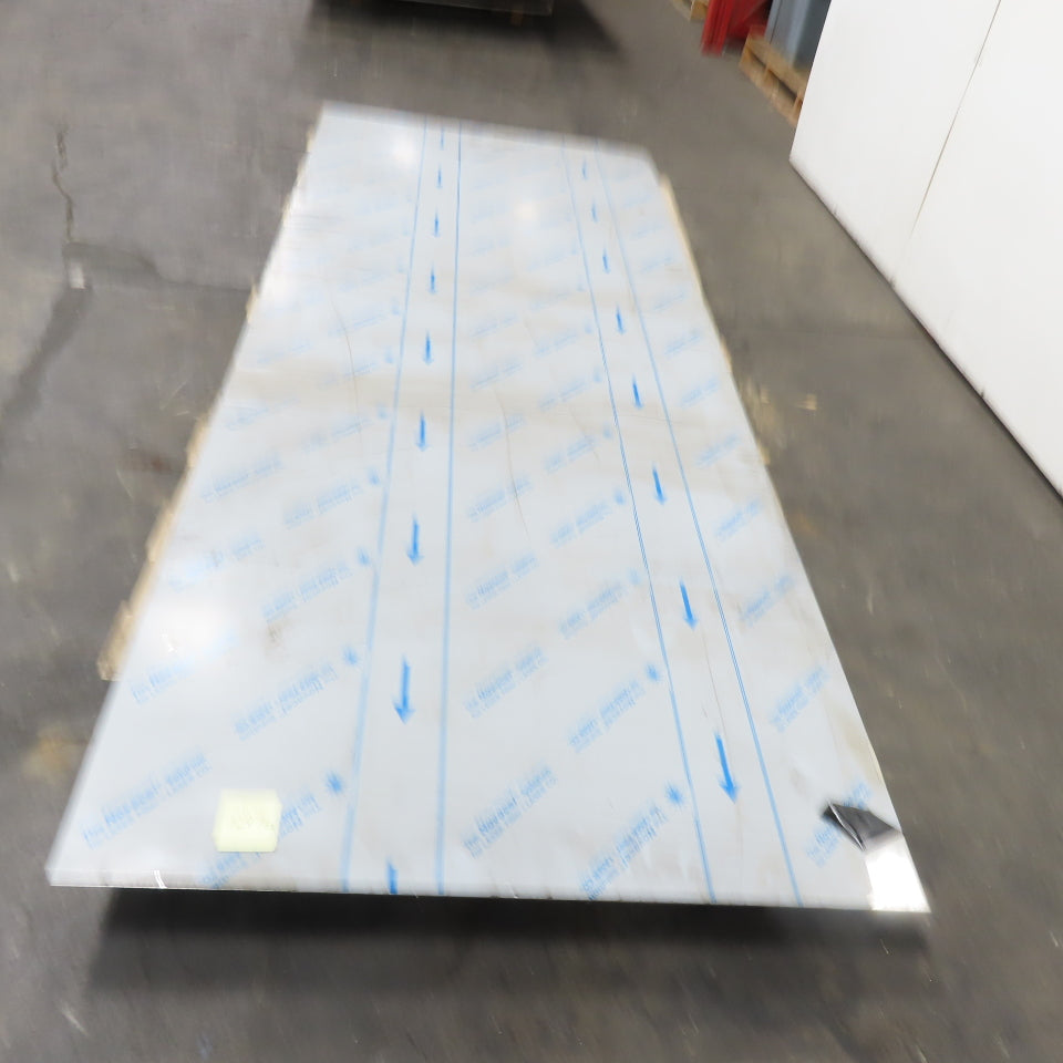 120" x 48" 304 Stainless Steel Sheet 14 Guage 0.078" Mirror Finish