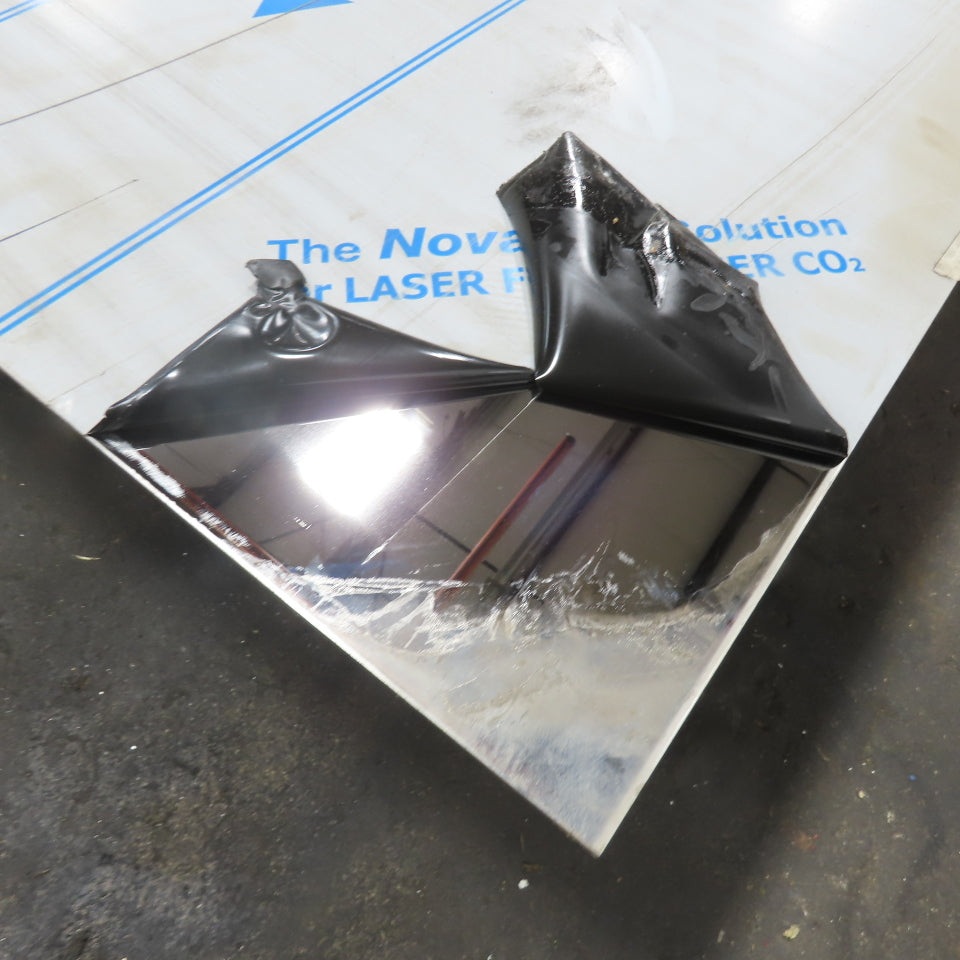 120" x 48" 304 Stainless Steel Sheet 14 Guage 0.078" Mirror Finish