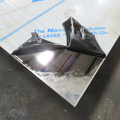 120" x 48" 304 Stainless Steel Sheet 14 Guage 0.078" Mirror Finish