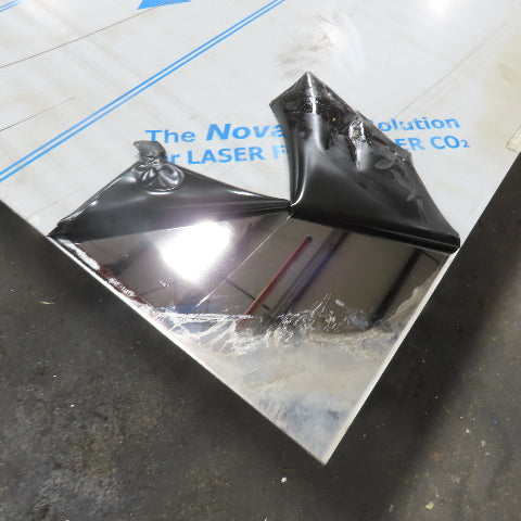120" x 48" 304 Stainless Steel Sheet 14 Guage 0.078" Mirror Finish
