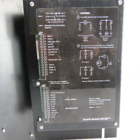 GE Zenith 50P-1161 Entelli-Switch MX250 Automatic Transfer Switch Controller