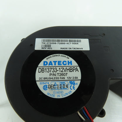 Datech DB13733-12VHBPA 12V DC 4-Wire Brushless Blower Server Fan Lot Of 2
