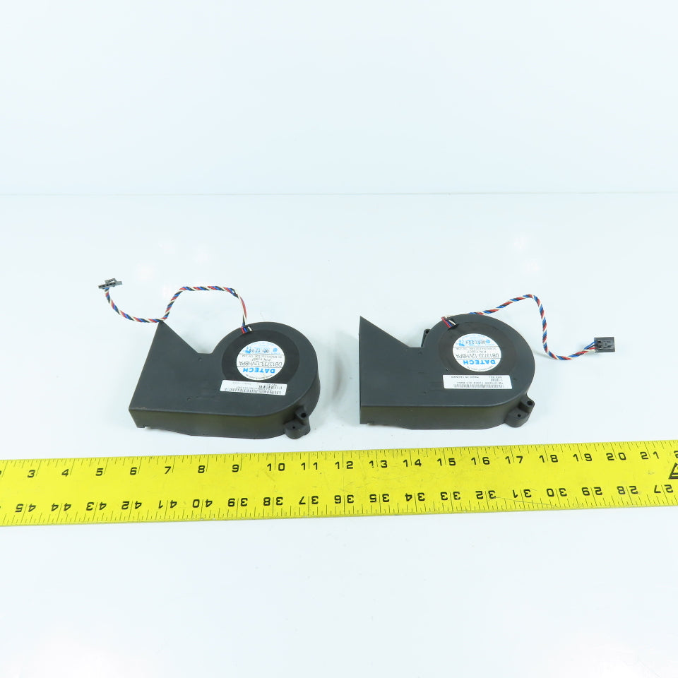 Datech DB13733-12VHBPA 12V DC 4-Wire Brushless Blower Server Fan Lot Of 2