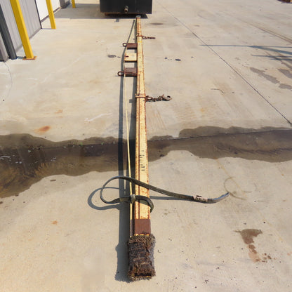 24' Long 2-Point Steel Lifting Material Handling Beam 1000LB Capacity