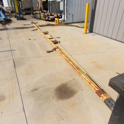 24' Long 2-Point Steel Lifting Material Handling Beam 1000LB Capacity