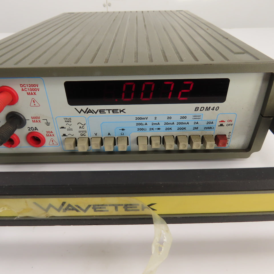 Wavetek BDM40 115V Digital Bench Multimeter (Powers Up)