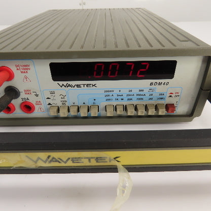 Wavetek BDM40 115V Digital Bench Multimeter (Powers Up)