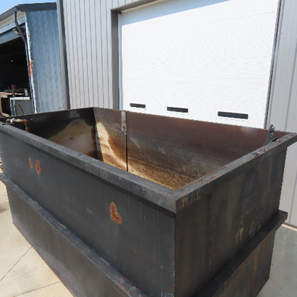 1800 Gallon Open Top Steel Waste Oil Recovery Storage Tank 120" x 60" x 60" Tank