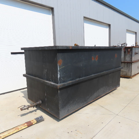 1800 Gallon Open Top Steel Waste Oil Recovery Storage Tank 120" x 60" x 60" Tank