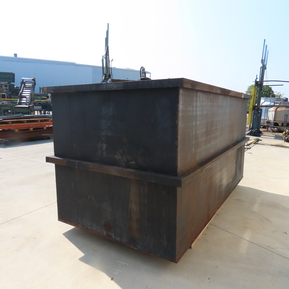1800 Gallon Open Top Steel Waste Oil Recovery Storage Tank 120" x 60" x 60" Tank