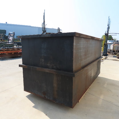 1800 Gallon Open Top Steel Waste Oil Recovery Storage Tank 120" x 60" x 60" Tank