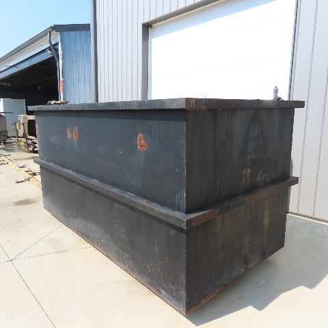 1800 Gallon Open Top Steel Waste Oil Recovery Storage Tank 120" x 60" x 60" Tank
