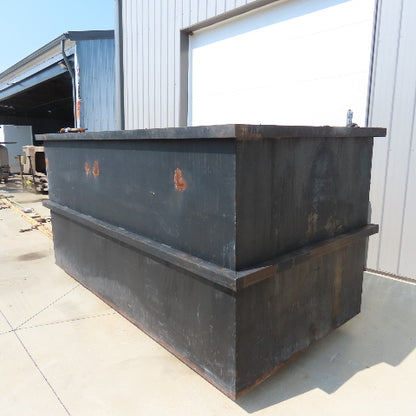 1800 Gallon Open Top Steel Waste Oil Recovery Storage Tank 120" x 60" x 60" Tank