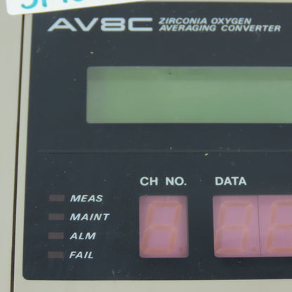 Yokogawa AV8C Zirconia Oxygen Averaging Converter K9296DF-00