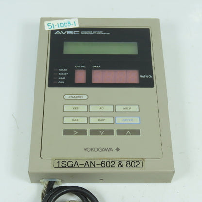 Yokogawa AV8C Zirconia Oxygen Averaging Converter K9296DF-00