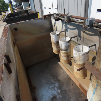 1000 Gallon Open Top Steel Waste Oil Recovery Storage Tank 96" x 48" x 96"H Tank