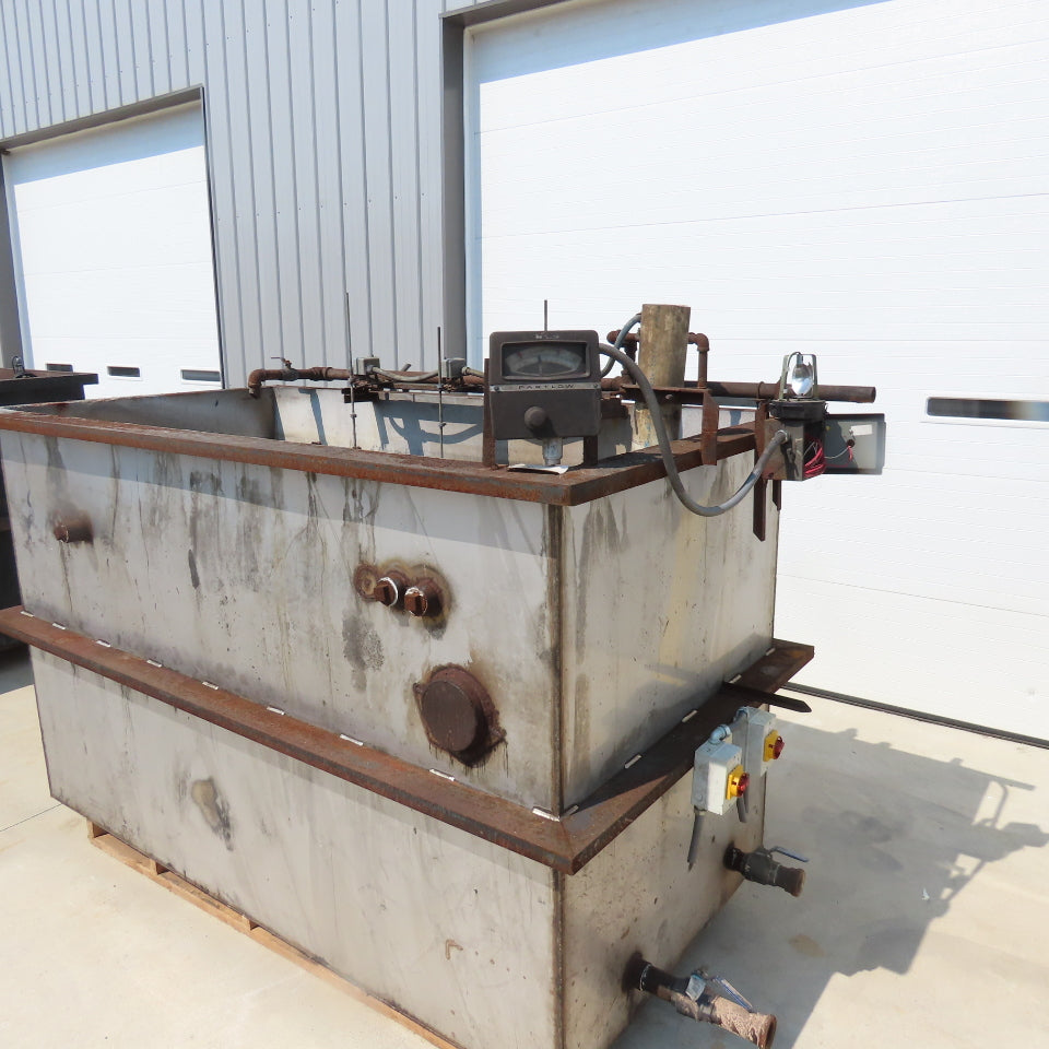 1000 Gallon Open Top Steel Waste Oil Recovery Storage Tank 96" x 48" x 96"H Tank