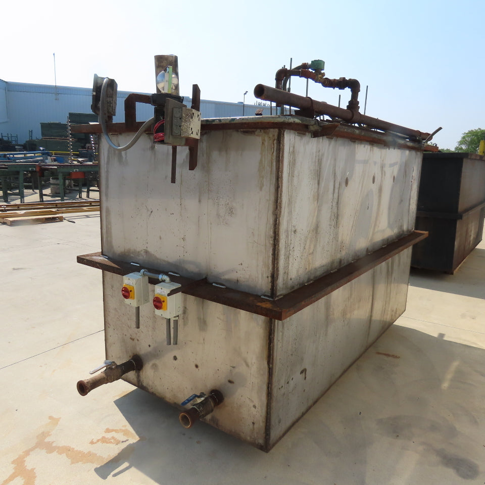1000 Gallon Open Top Steel Waste Oil Recovery Storage Tank 96" x 48" x 96"H Tank