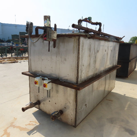 1000 Gallon Open Top Steel Waste Oil Recovery Storage Tank 96" x 48" x 96"H Tank