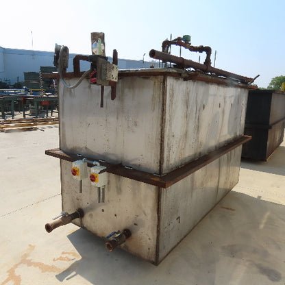 1000 Gallon Open Top Steel Waste Oil Recovery Storage Tank 96" x 48" x 96"H Tank