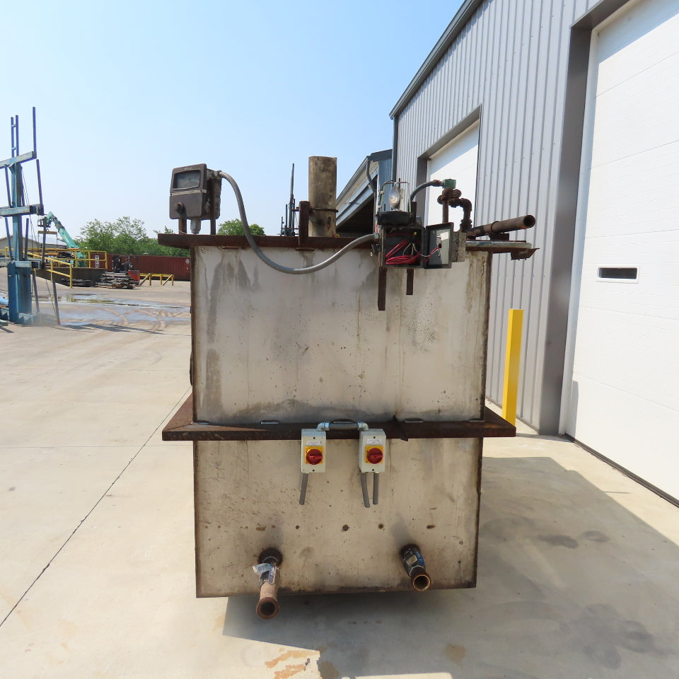 1000 Gallon Open Top Steel Waste Oil Recovery Storage Tank 96" x 48" x 96"H Tank