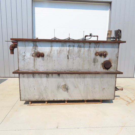 1000 Gallon Open Top Steel Waste Oil Recovery Storage Tank 96" x 48" x 96"H Tank