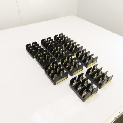 Buss J60030-3COR 3-Pole 30A 600V Fuse Holder For Class "J" Fuses Lot Of 11