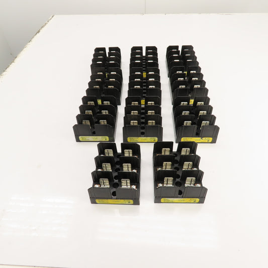 Buss J60030-3COR 3-Pole 30A 600V Fuse Holder For Class "J" Fuses Lot Of 11