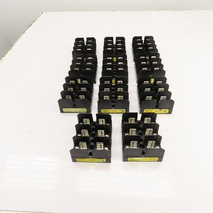 Buss J60030-3COR 3-Pole 30A 600V Fuse Holder For Class "J" Fuses Lot Of 11