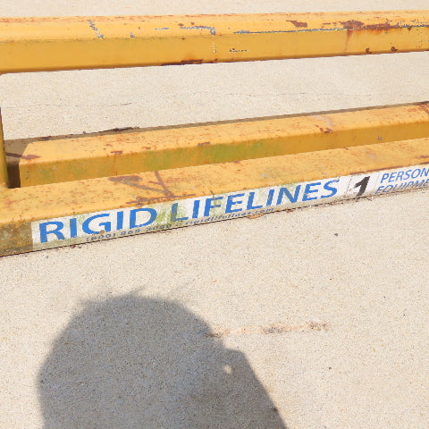 30' Long Ceiling Mount Monorail Fall Protection System 1-Person 900LB Cap.