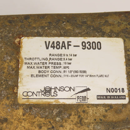 Johnson Controls V48AF-9300 3-Way 1-1/2" Pressure Regulating Valve 6-14 Bar