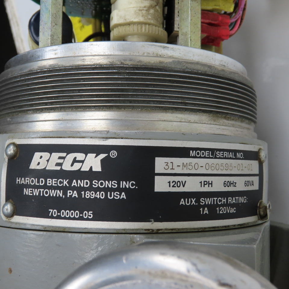 Harold Beck & Sons 31-M50-060595-01-01 Compact Rotary Actuator 120V 1PH NO COVER