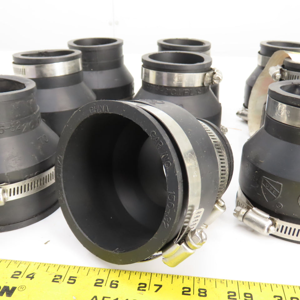 808 156-32 3" x 2" Flexible Rubber Coupling PVC Copper Steel Cast Iron DWV Lot/9