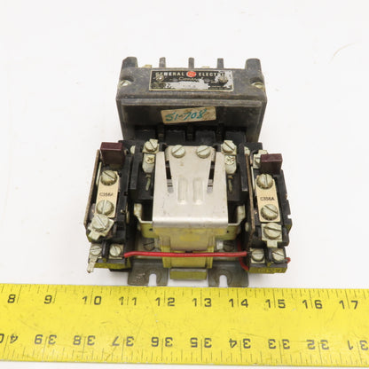 General Electric 101JL CR7006C Size 1 Contactor 600V 7.5Hp Max 110V Coil