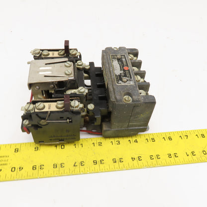 General Electric 101JL CR7006C Size 1 Contactor 600V 7.5Hp Max 110V Coil