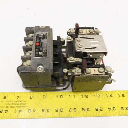 General Electric 101JL CR7006C Size 1 Contactor 600V 7.5Hp Max 110V Coil