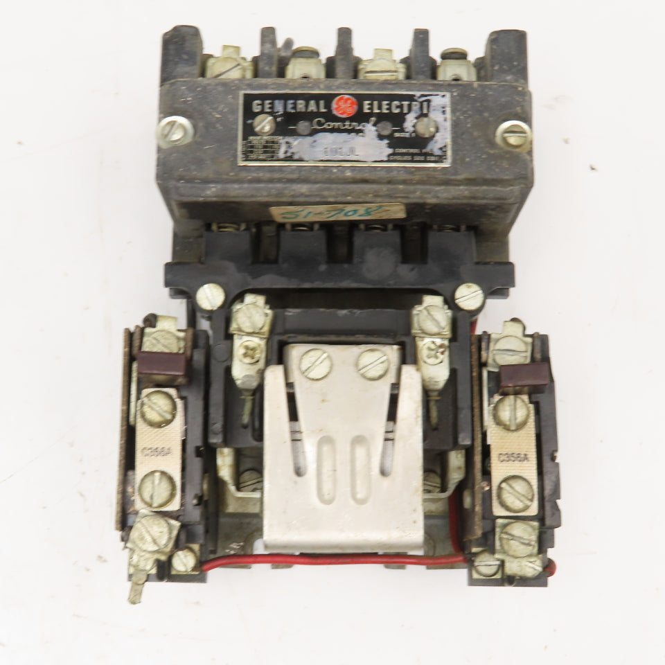 General Electric 101JL CR7006C Size 1 Contactor 600V 7.5Hp Max 110V Coil