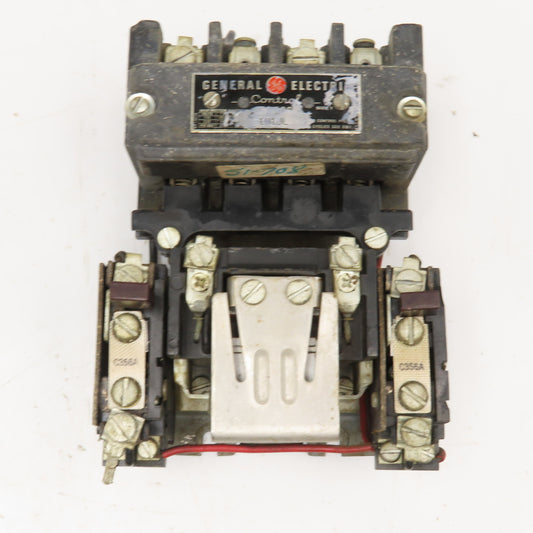 General Electric 101JL CR7006C Size 1 Contactor 600V 7.5Hp Max 110V Coil