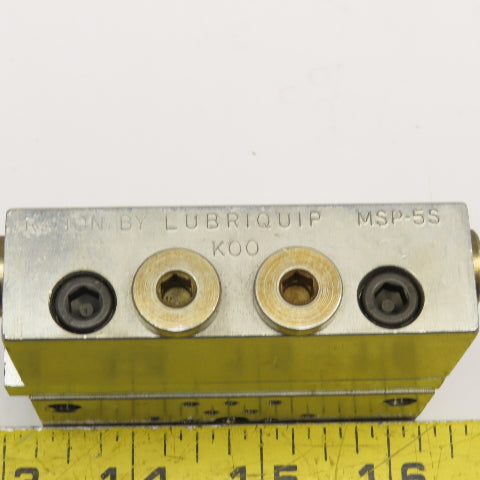 Trabon Lubriquip MSP-5S Hydraulic Divider Valve W/Add On Segment