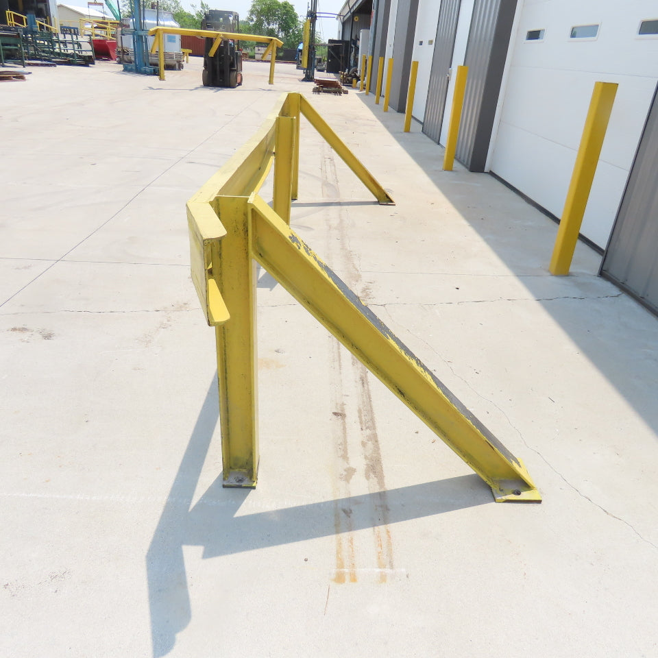 Industrial Heavy Duty Machine Guard Safety Rail Railing 178-1/2" L x 36-1/4"Tall