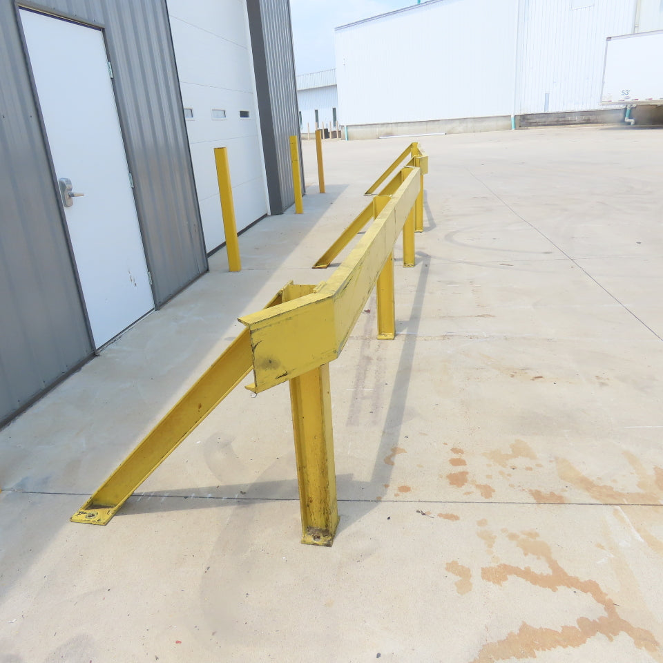 Industrial Heavy Duty Machine Guard Safety Rail Railing 177" L x 36-1/4"Tall