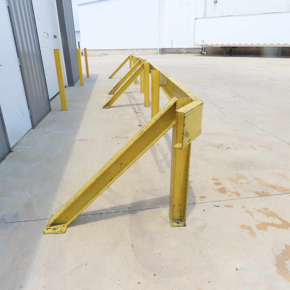Industrial Heavy Duty Machine Guard Safety Rail Railing 177" L x 36-1/4"Tall