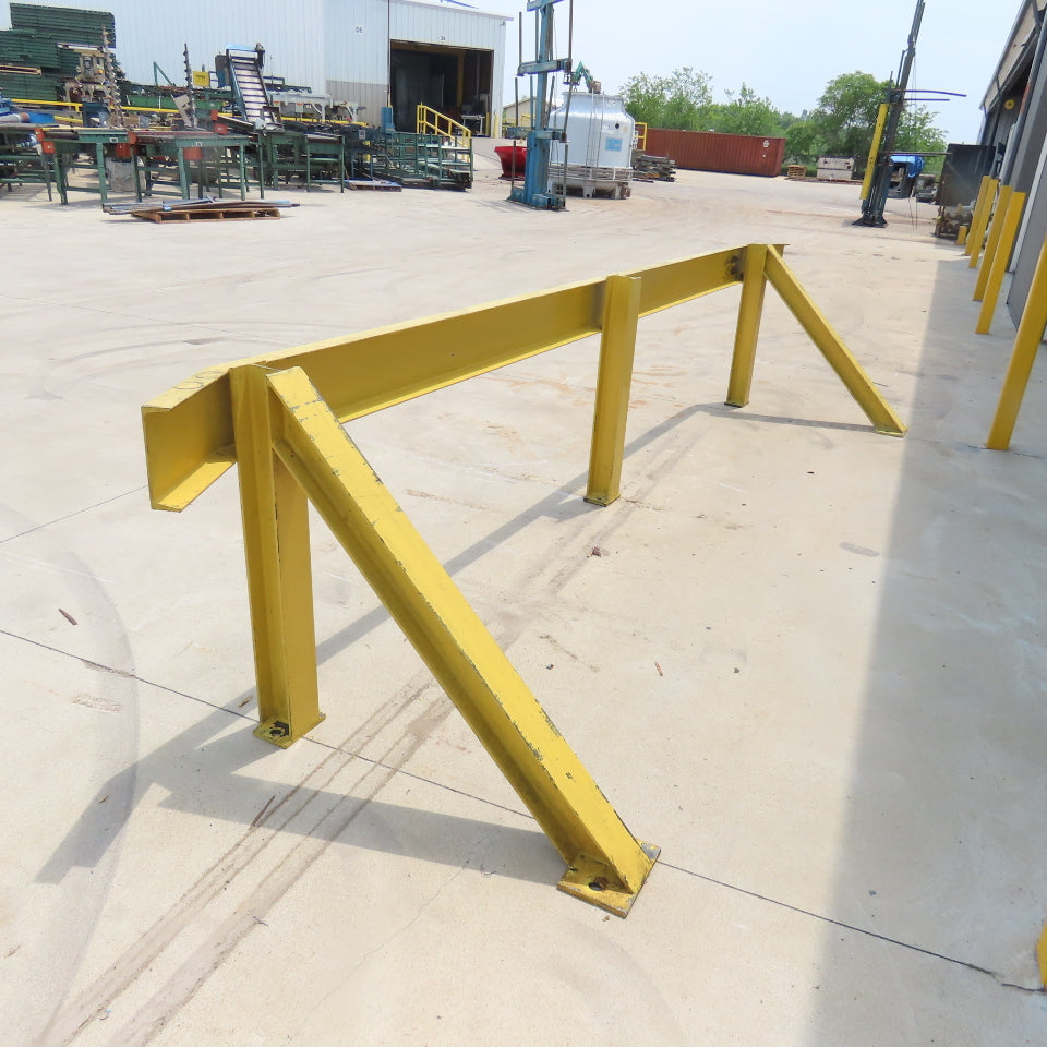 Industrial Heavy Duty Machine Guard Safety Rail Railing 177" L x 36-1/4"Tall