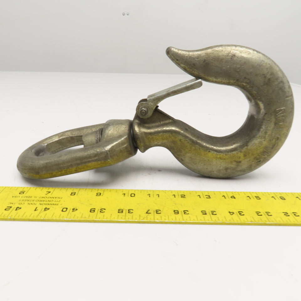 SWL5TON 5 Ton Swivel Hook Safety Latch 12" OAL