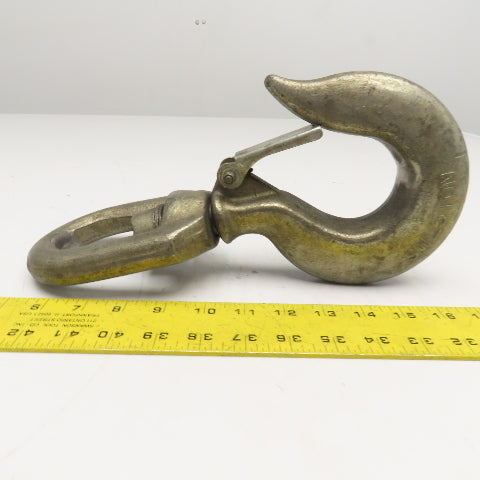 SWL5TON 5 Ton Swivel Hook Safety Latch 12" OAL