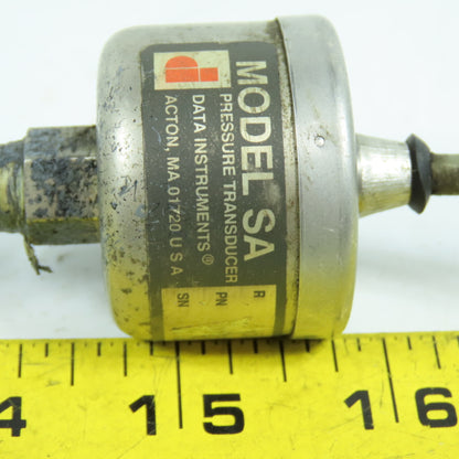 Data Instruments Model SA Pressure Transducer 0-500PSIS (SHORT LEADS) Lot Of 2