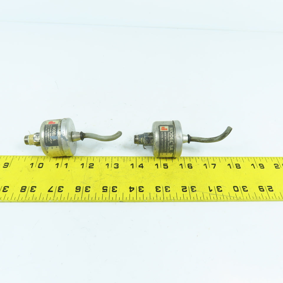 Data Instruments Model SA Pressure Transducer 0-500PSIS (SHORT LEADS) Lot Of 2