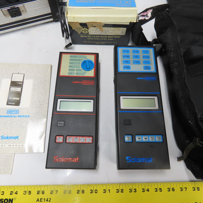 Solomat MPM 500e MPM 4000 4013 Environmental Instrument Set W/ DC3 Power Pack