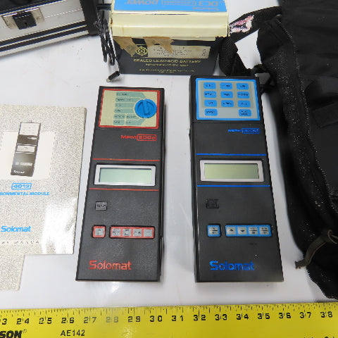 Solomat MPM 500e MPM 4000 4013 Environmental Instrument Set W/ DC3 Power Pack