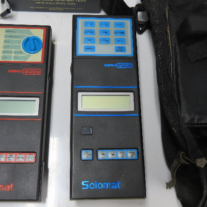 Solomat MPM 500e MPM 4000 4013 Environmental Instrument Set W/ DC3 Power Pack
